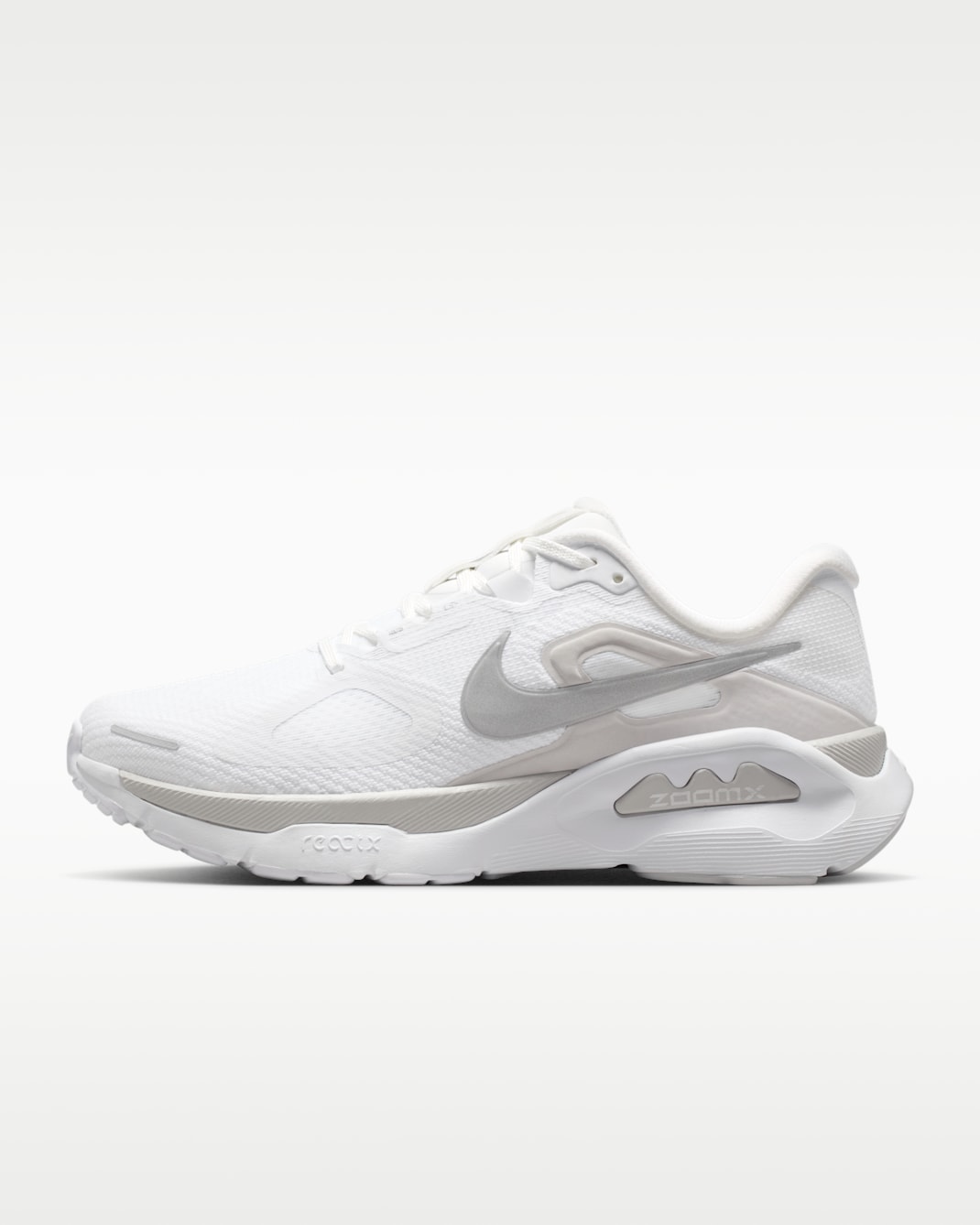 Nike Structure Plus Women's Road Running Shoes - White/Photon Dust/Metallic Silver