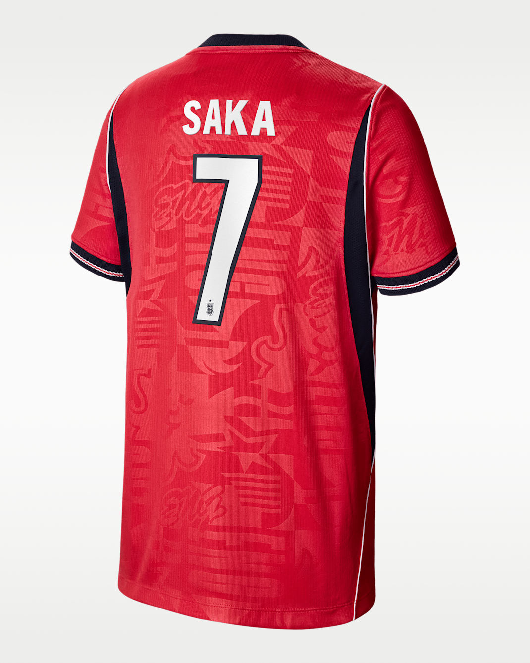 Bukayo Saka England National Team 2026 Stadium Away Big Kids' Nike Dri-FIT Soccer Jersey - Red