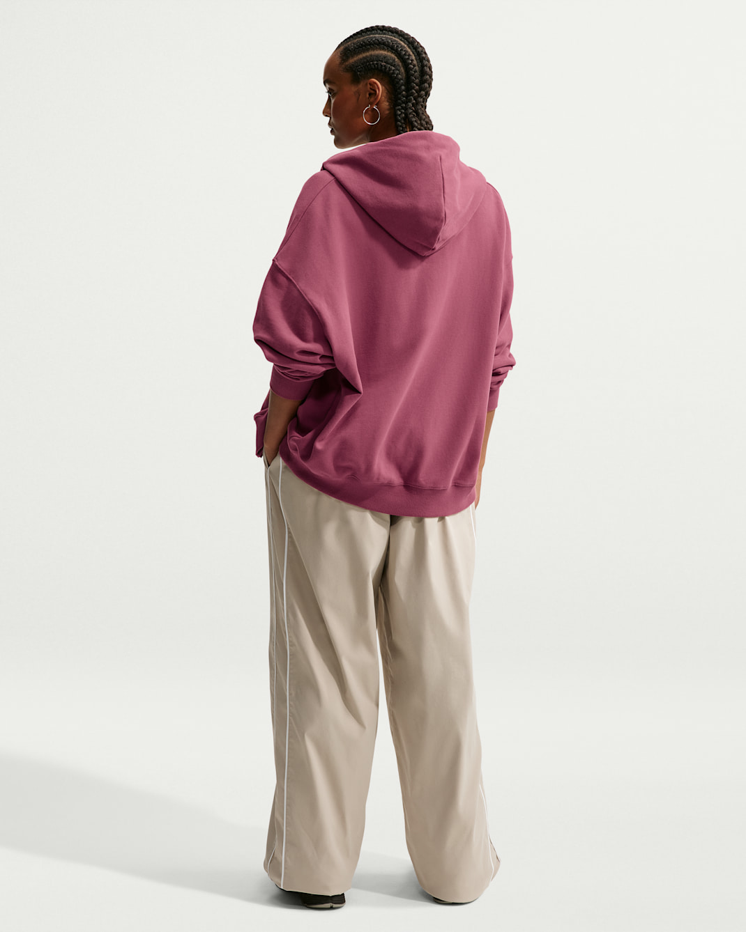 Nike Studio Fleece Lightweight "French Terry" Women's Oversized Full-Zip Hoodie