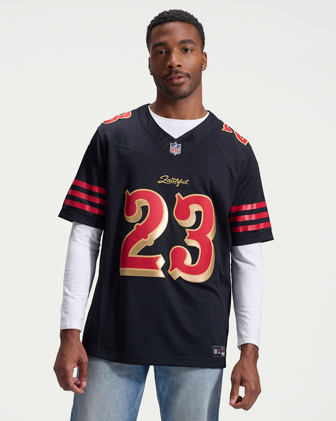 Christian McCaffrey San Francisco 49ers Rivalries Collection Men's Nike Dri-FIT NFL Limited Jersey - Black