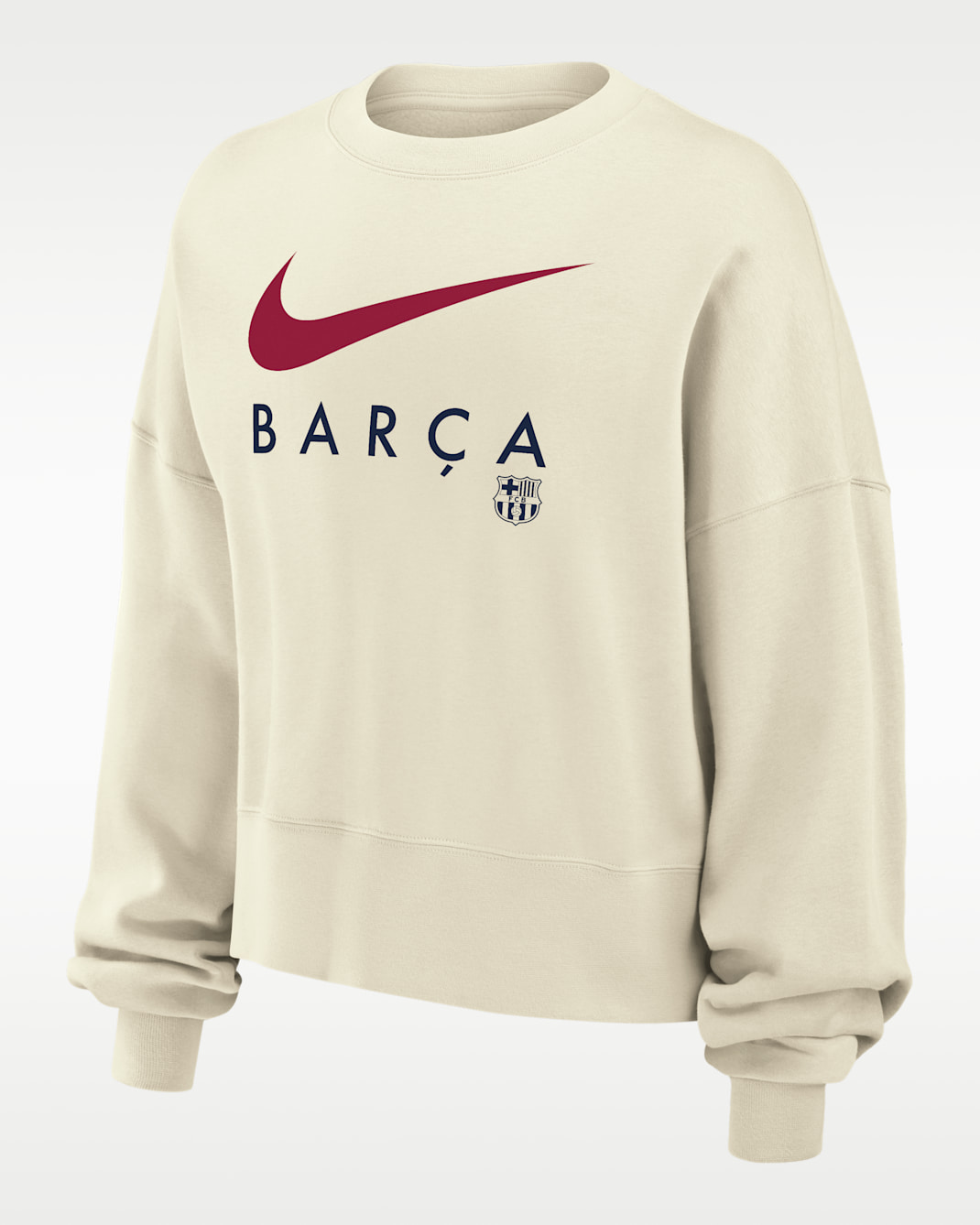 Barcelona Phoenix Fleece Women's Nike NWSL Crew-Neck Sweatshirt - Sail