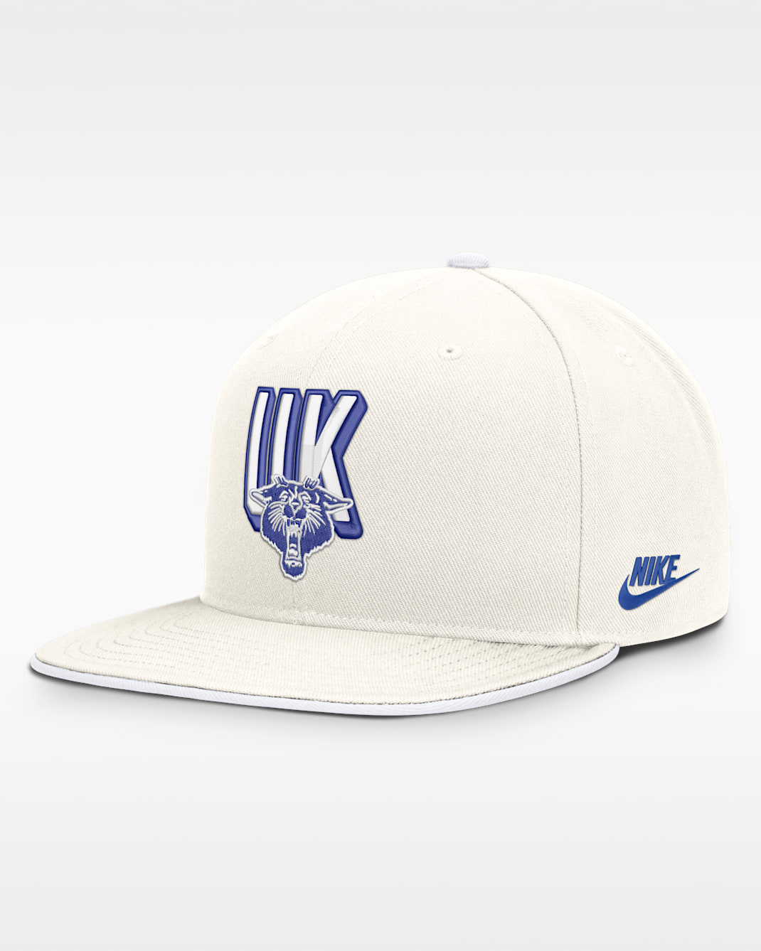 Kentucky Legacy Letter & Mascot Pro Men's Nike Dri-FIT College Adjustable Hat - White