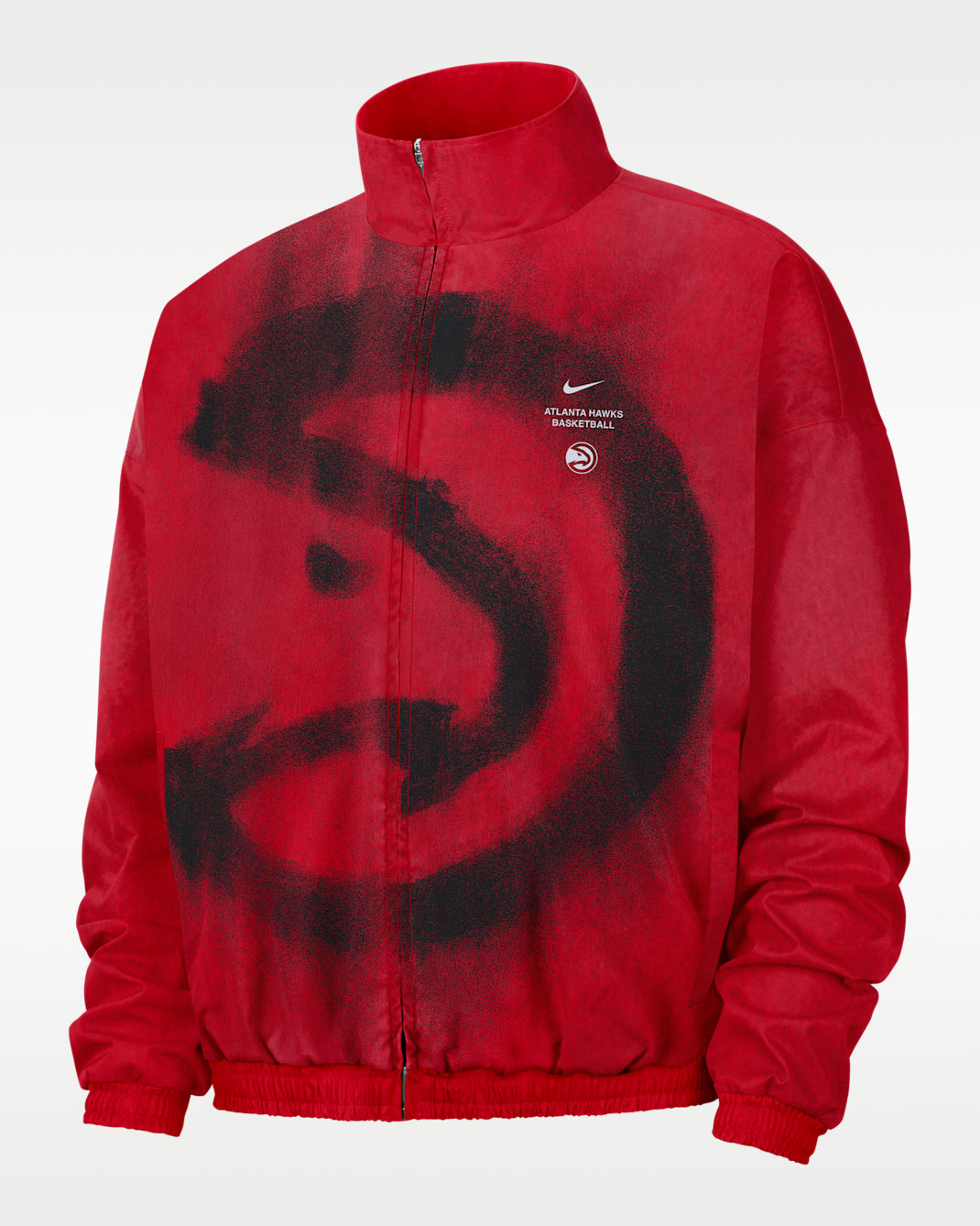 Atlanta Hawks Standard Issue Men's Basketball Woven Jacket - University Red/Amarillo