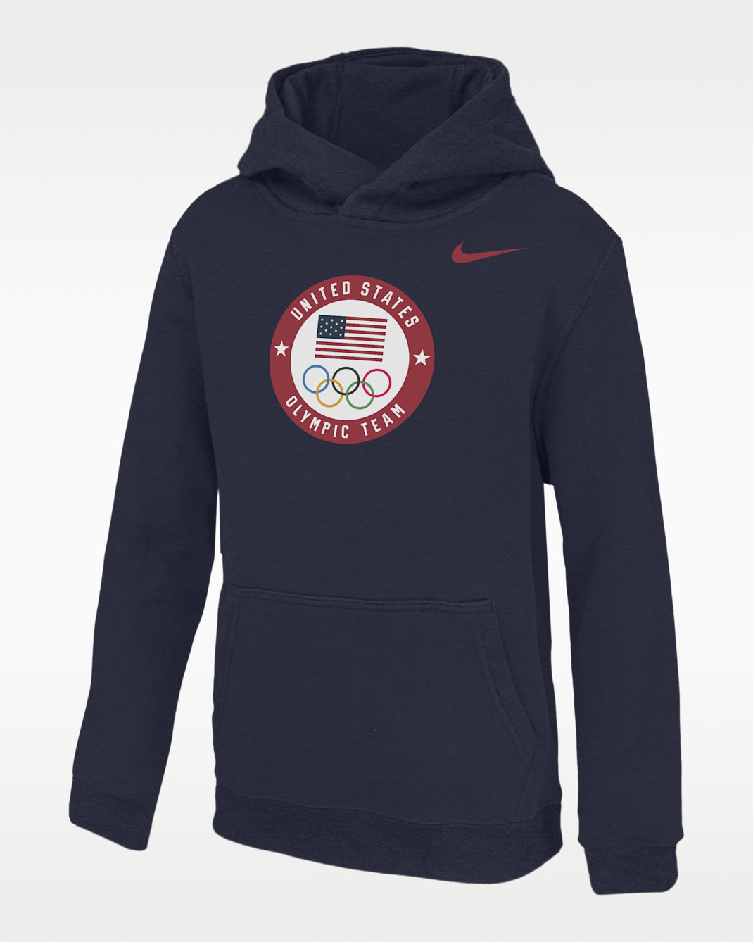 Sudadera con gorro Nike Club Fleece para niños talla grande "Team USA" - Azul marino universitario