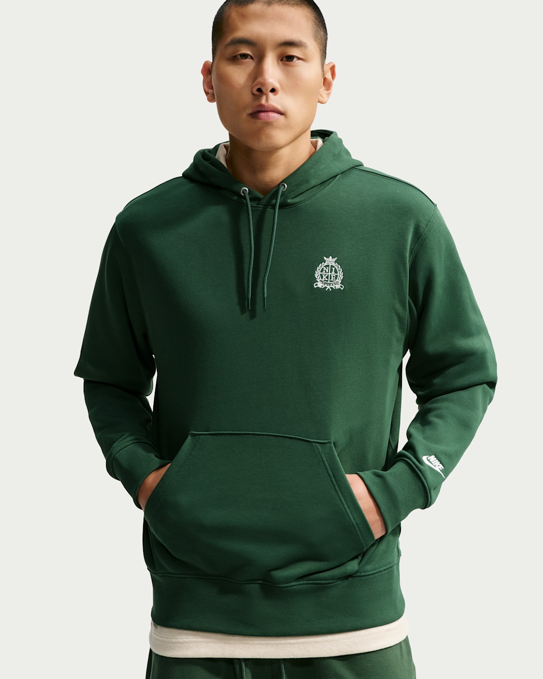 Nike Sportswear Club 男款毛圈布連帽上衣 - Fir/Fir/Phantom