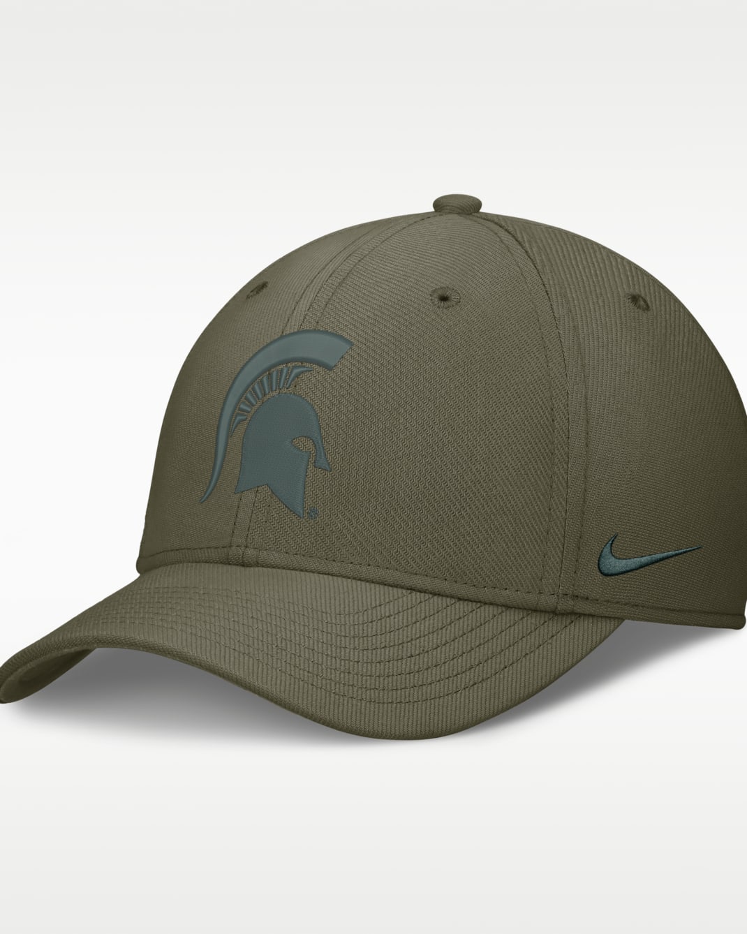 Gorra universitaria Nike Dri-FIT para hombre Michigan State Primetime - Oliva