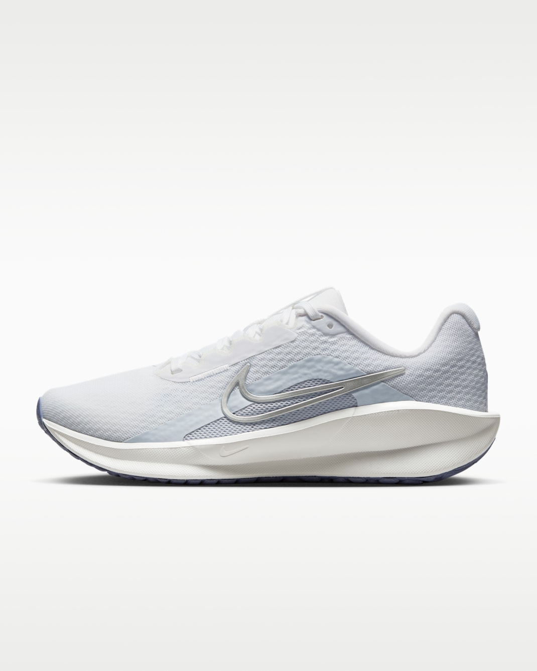 Nike Downshifter 13 Women's Road Running Shoes - White/Football Grey/World Indigo/Metallic Silver