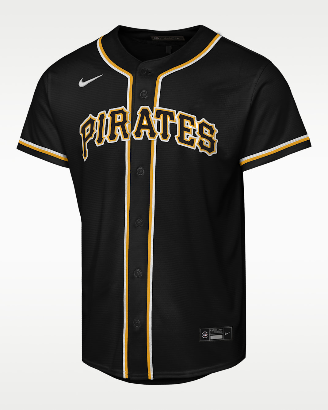Jersey Nike de la MLB Replica Fashion para niños talla grande Paul Skenes Pittsburgh Pirates - Negro