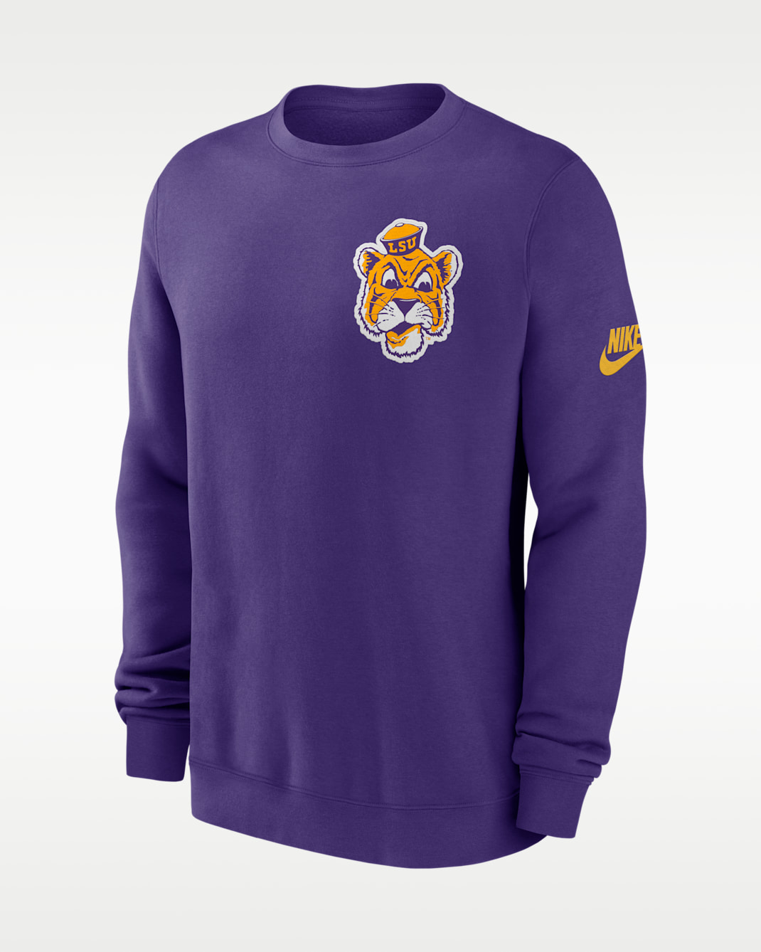 LSU Legacy Men's Nike College Pullover Crew - Purple