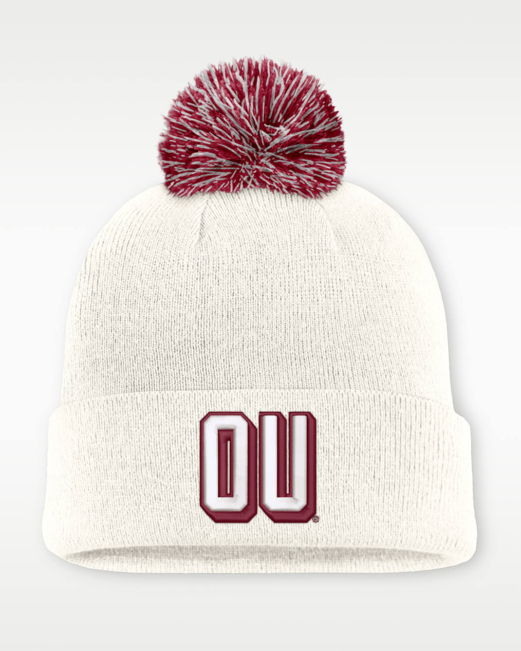 Oklahoma Peak Men's Nike College Cuffed Beanie - White