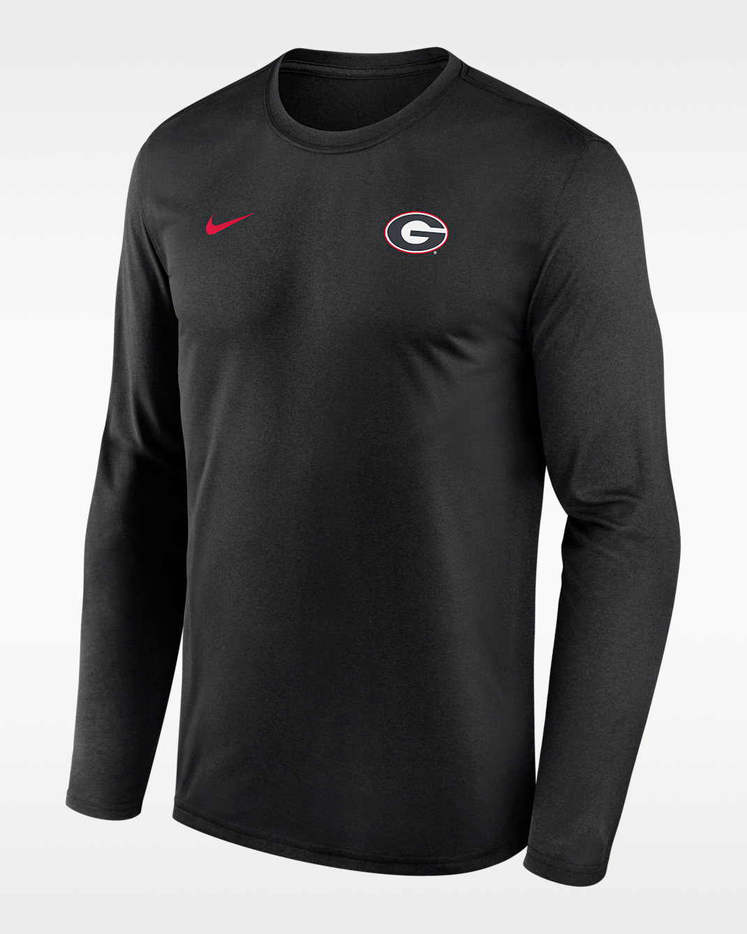Georgia Sideline Legend Small Logo Men's Nike Dri-FIT College Long-Sleeve T-Shirt - Black