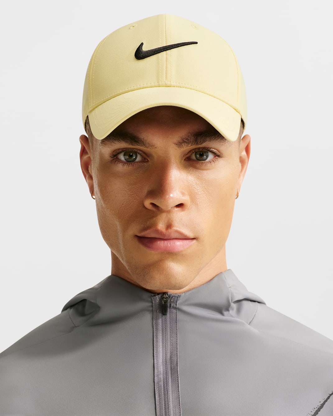 Nike Dri-FIT Club Structured Swoosh Cap - Soft Yellow/Black/Black