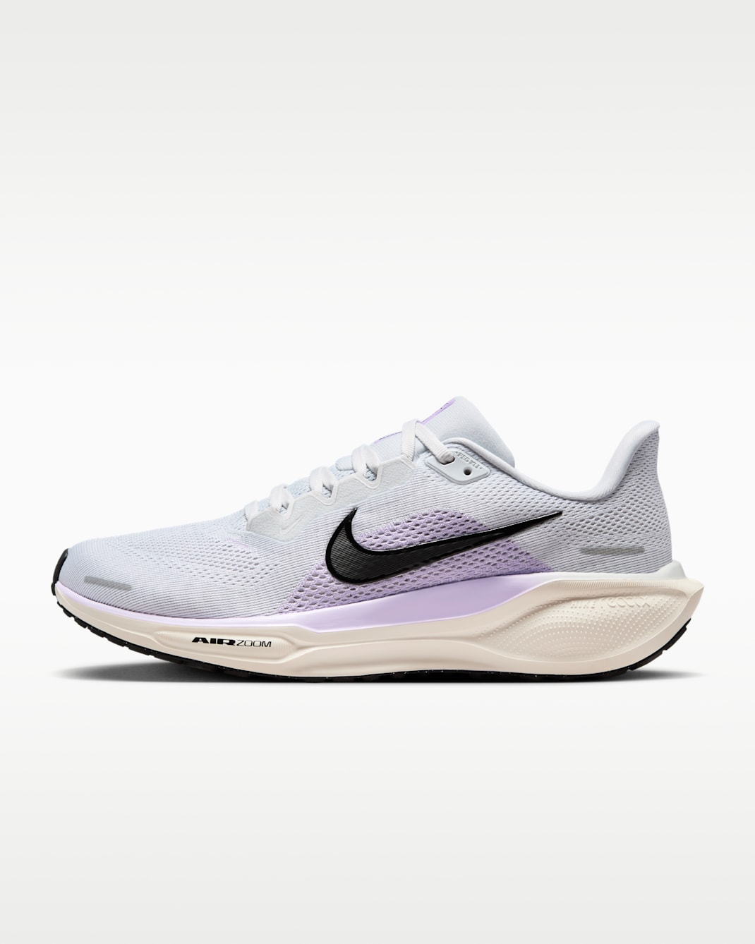 Tenis de correr en pavimento para mujer Nike Pegasus 41 - Platino puro/Flor de lila/Tinte platino/Negro