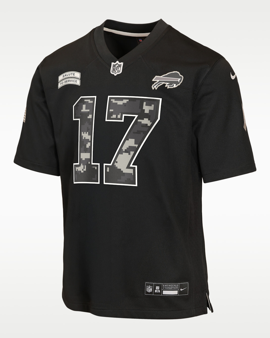 Josh Allen Buffalo Bills Salute to Service Big Kids' Nike NFL Game Jersey - Black