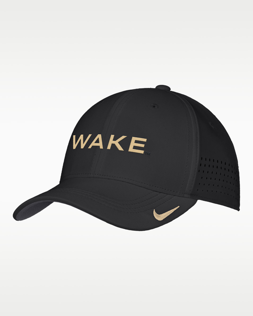 Gorra universitaria Nike Dri-FIT para hombre Wake Forest Sideline - Negro