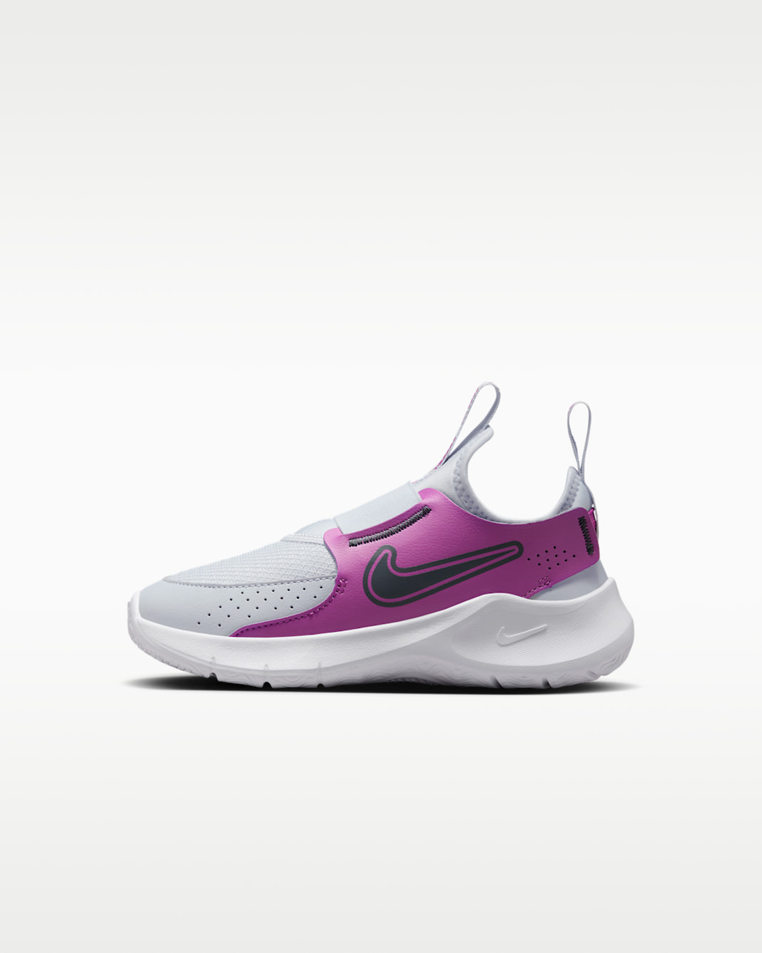 Nike Flex Runner 3 Little Kids' Shoes - Football Grey/Hot Fuchsia/White/Thunder Blue