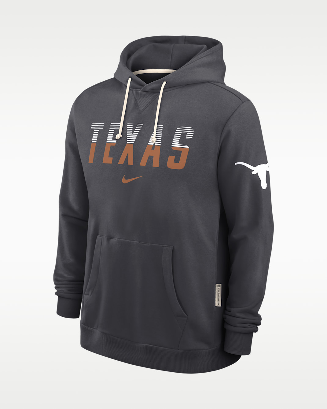 Texas Sideline Standard Issue Men's Nike Dri-FIT College Pullover Hoodie - Anthracite
