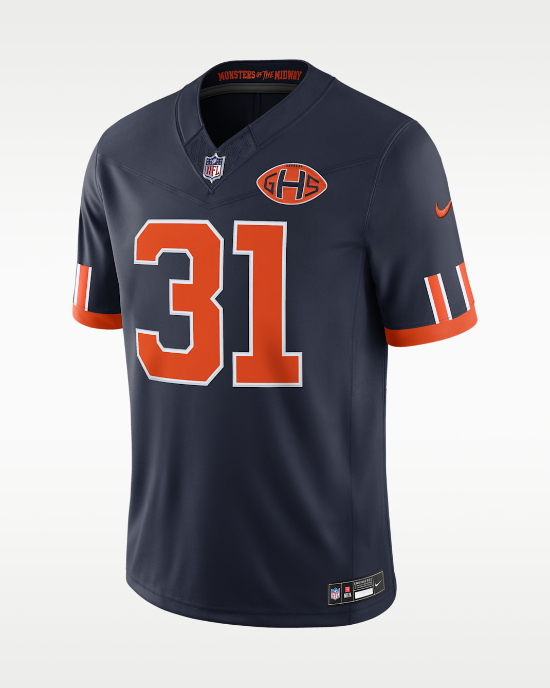 Dillon Thieneman Chicago Bears Rivalries Collection Men's Nike NFL Game Jersey - Navy