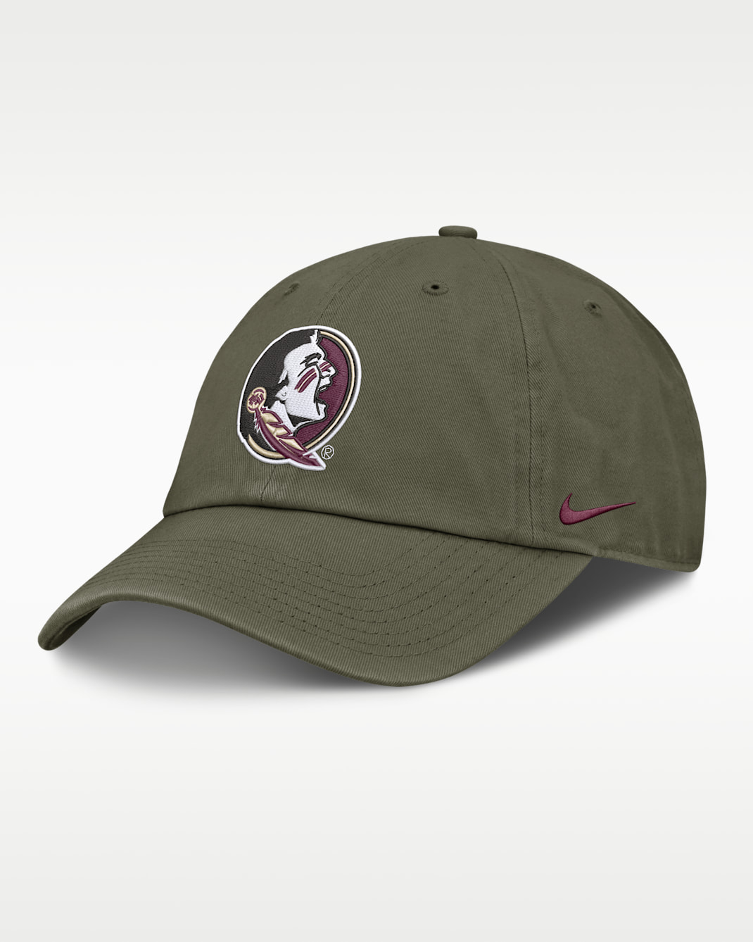 Florida State Primetime Club Men's Nike College Adjustable Hat - Olive