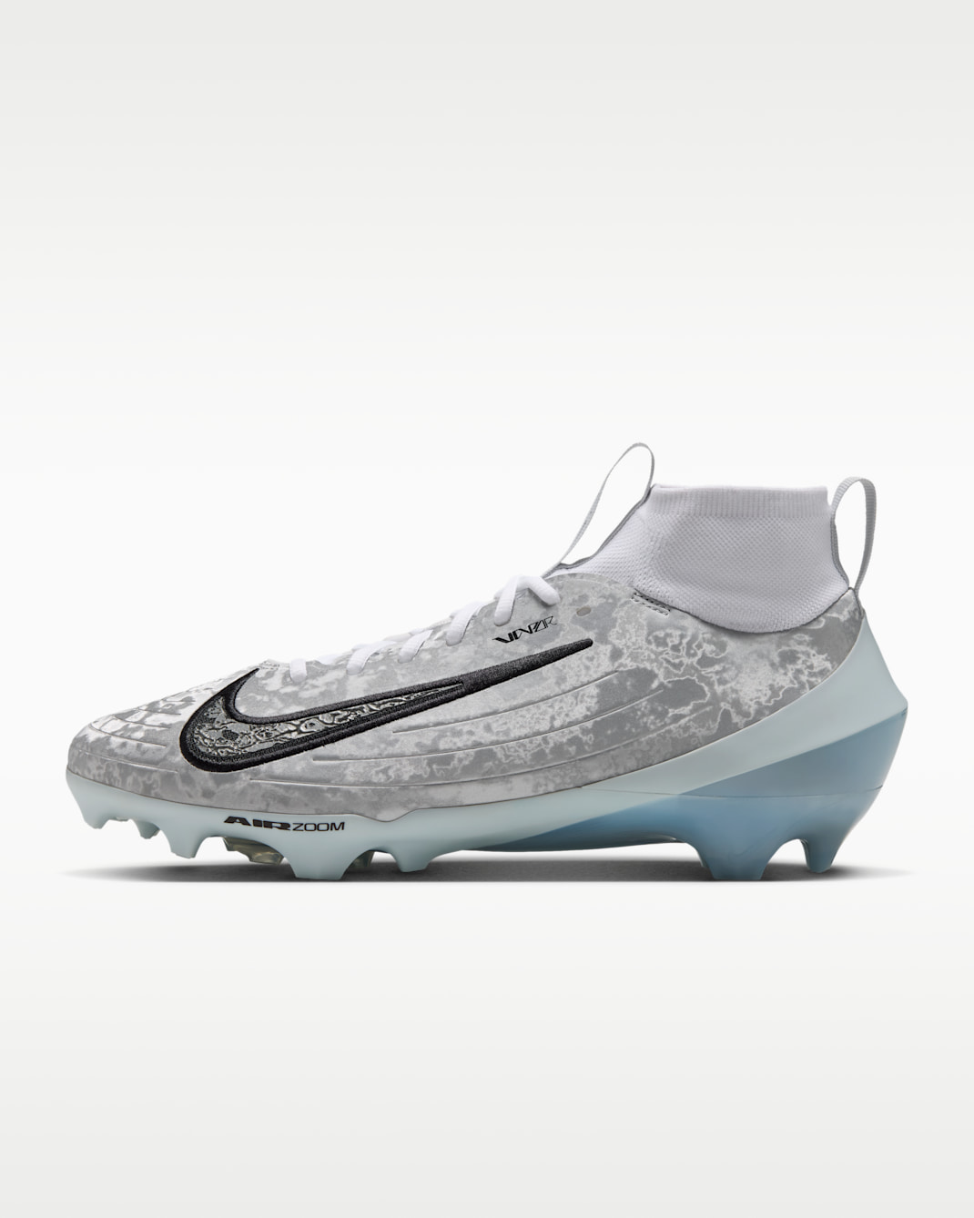 Tacos de futbol americano Nike Vapor Pro 1 - Blanco/Platino puro/Gris lobo/Negro