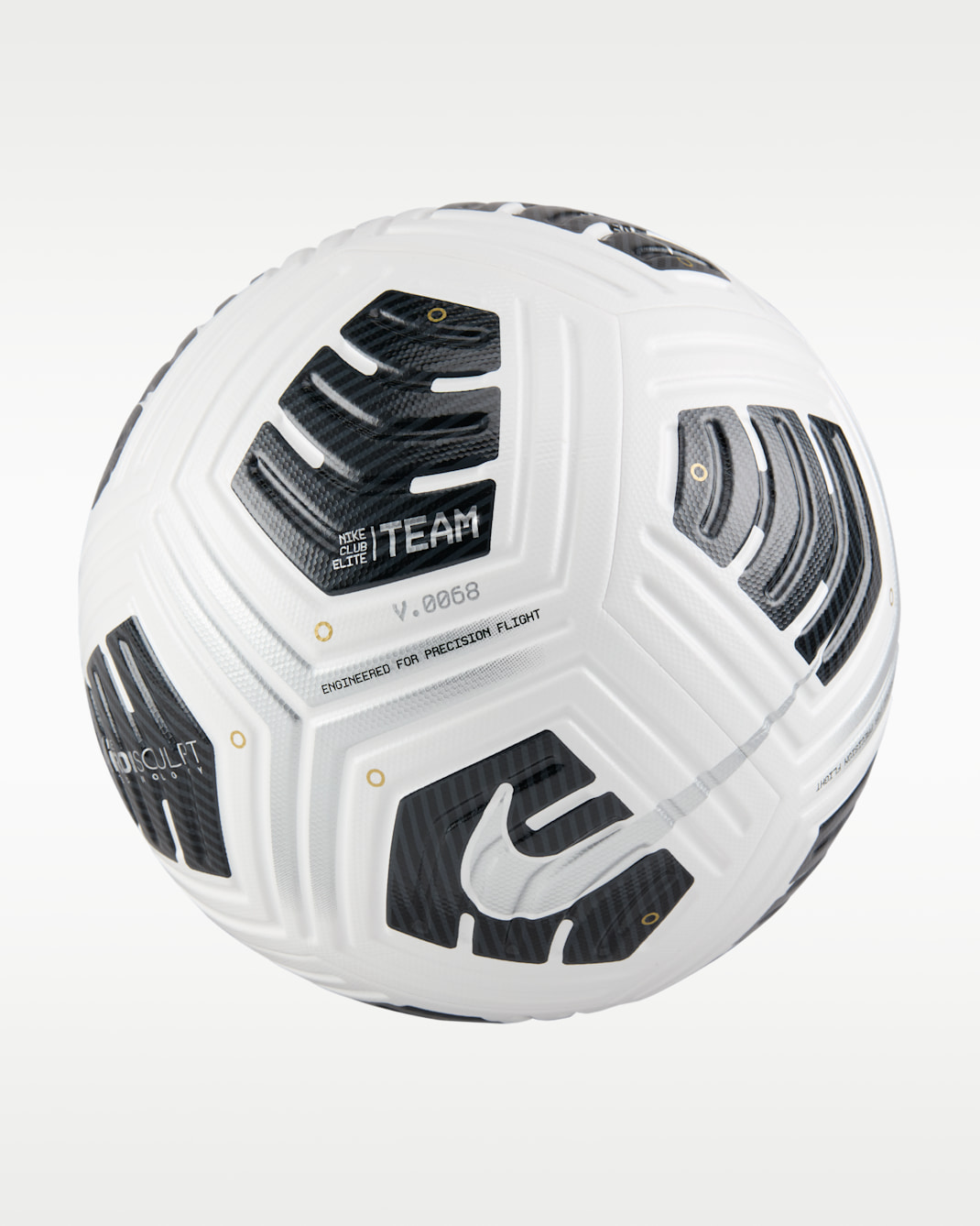 Nike Club Elite Soccer Ball - White/Black/Metallic Silver