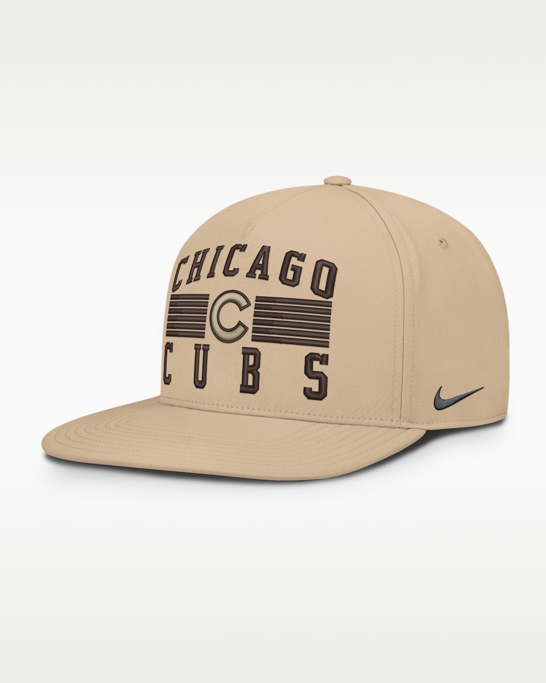 Chicago Cubs Pro Men's Nike AeroBill MLB Adjustable Hat - Khaki