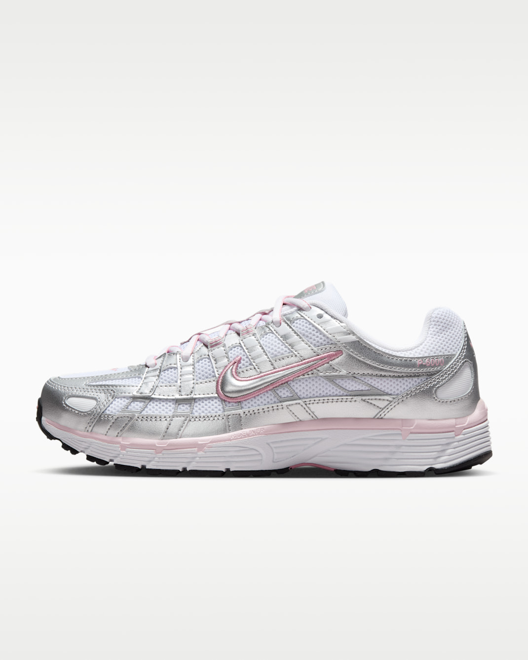 Nike P-6000 Women's Shoes - White/Elemental Pink/Black/Metallic Silver