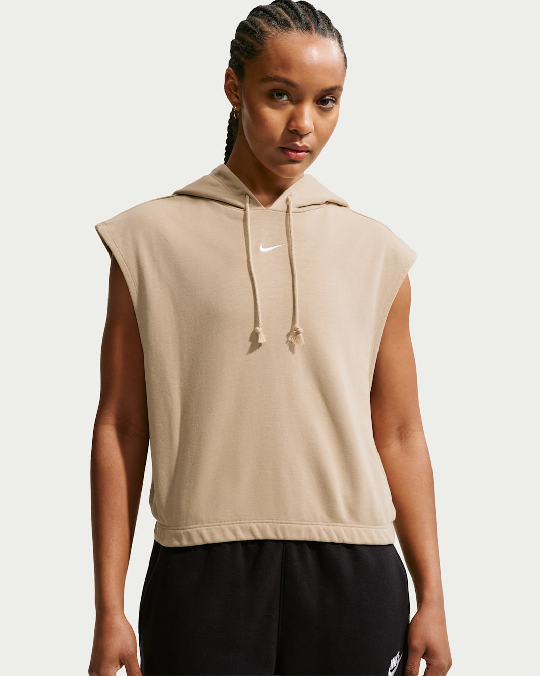 Nike Sportswear Phoenix Fleece Women's Sleeveless Top - Linen/Sail