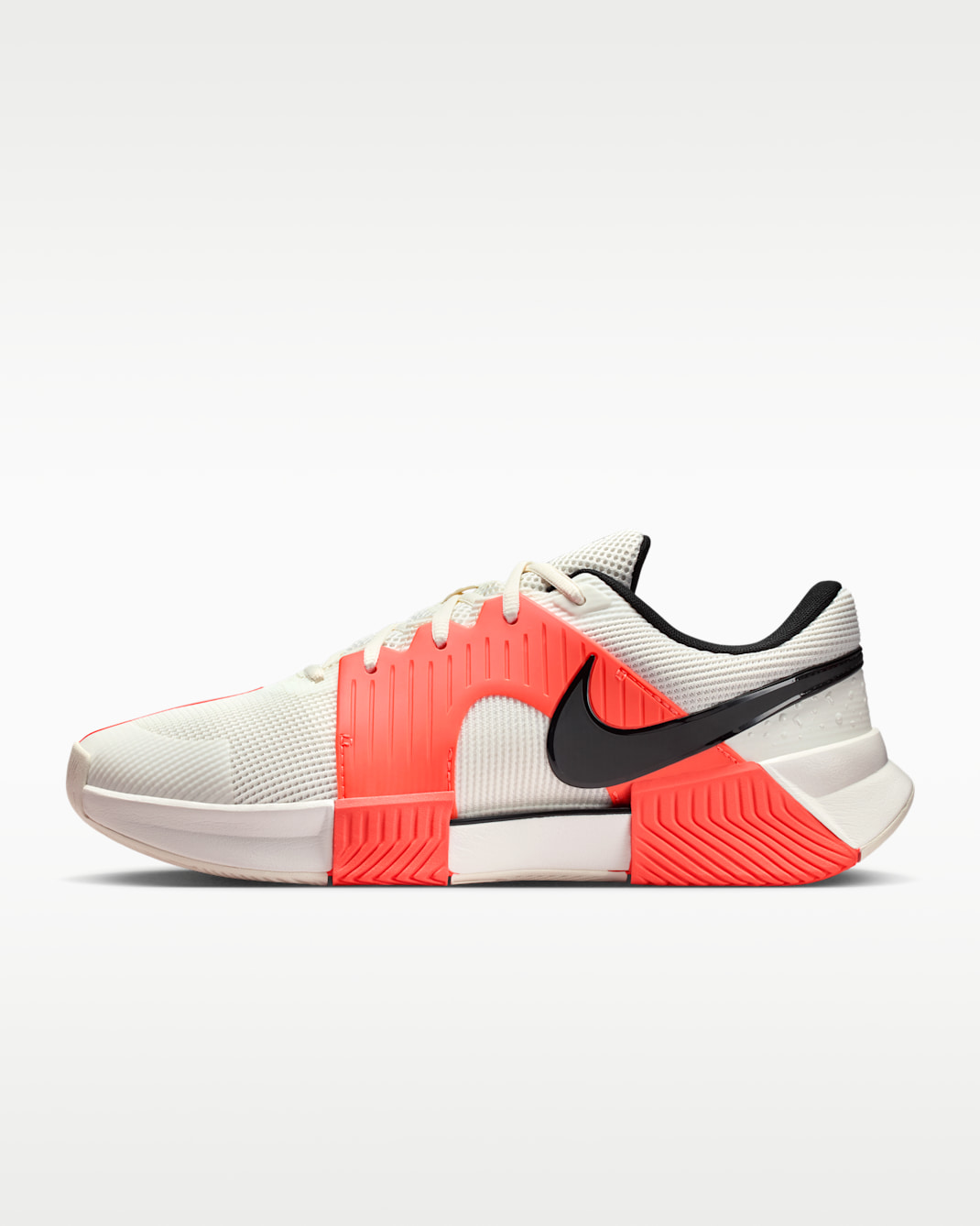 Nike Zoom GP Challenge 1.5 PRM Sert Kort Erkek Tenis Ayakkabısı - Sail/Turf Orange/Blue Ribbon Heather/Siyah