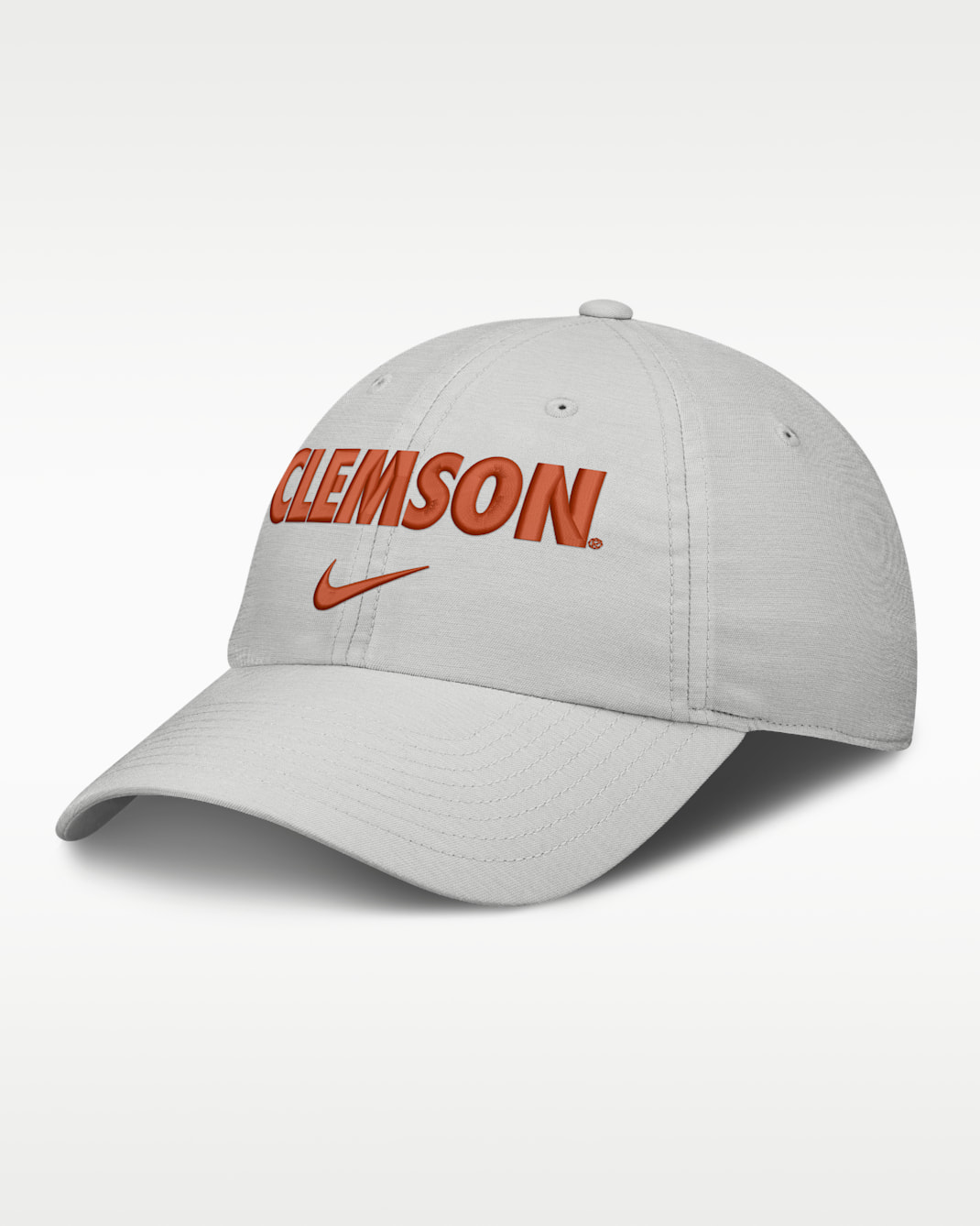 Gorra universitaria Nike ajustable para hombre Clemson Sideline Club Practice - Polvo fotón