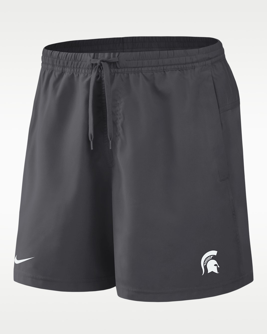Michigan State Primetime Primary Logo Men's Nike Dri-FIT College Form Shorts - Anthracite