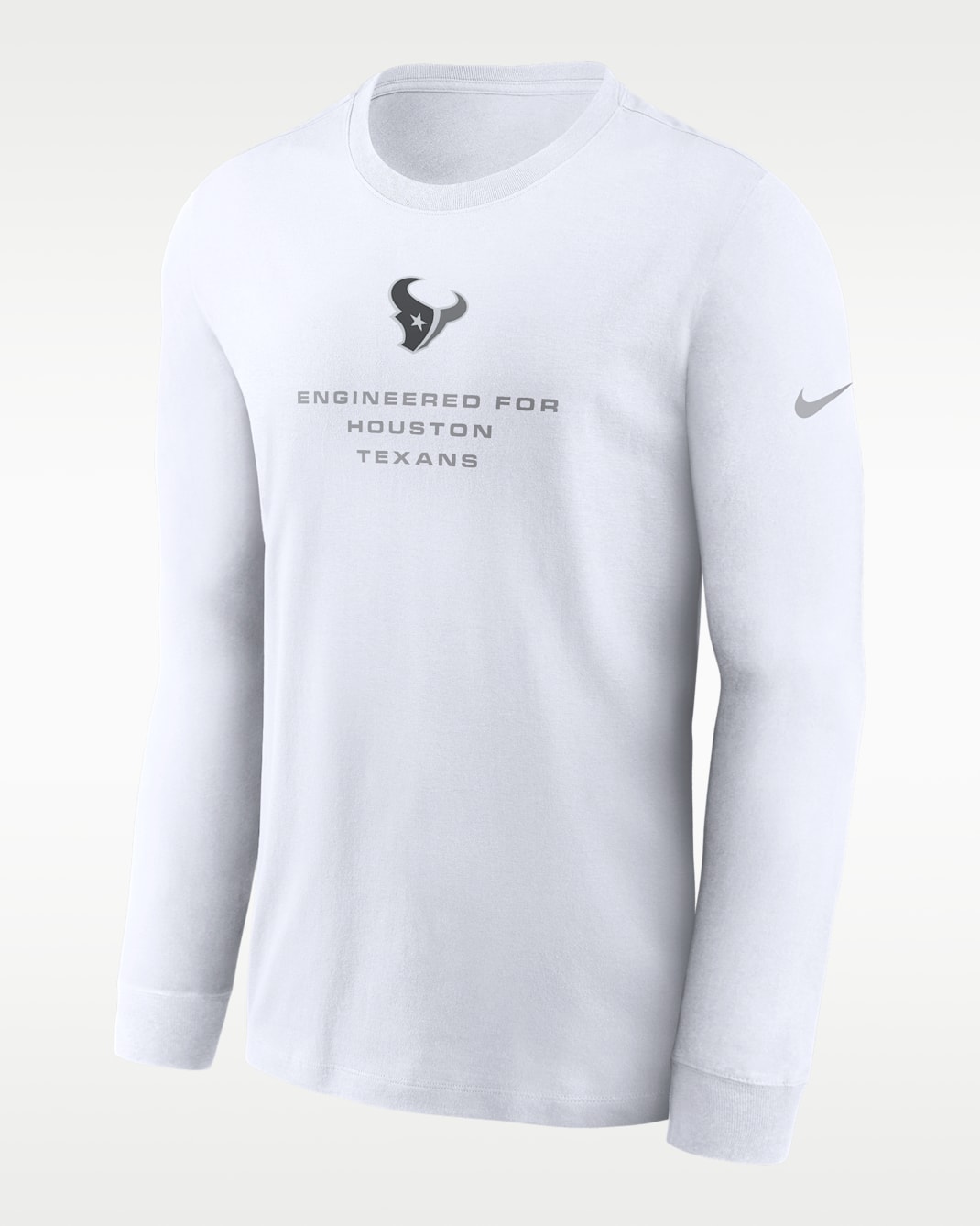 Houston Texans Team Issue Men's Nike Dri-FIT NFL Long-Sleeve T-Shirt - White