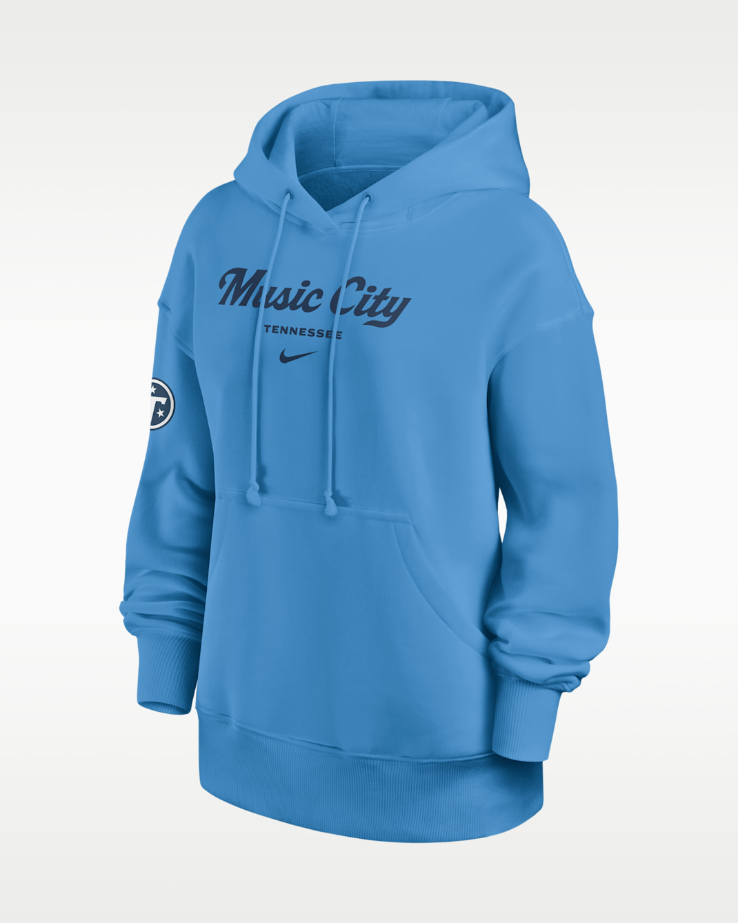Tennessee Titans Rivalries Collection Phoenix Women's Nike NFL Oversized Pullover Hoodie - Coastal Blue