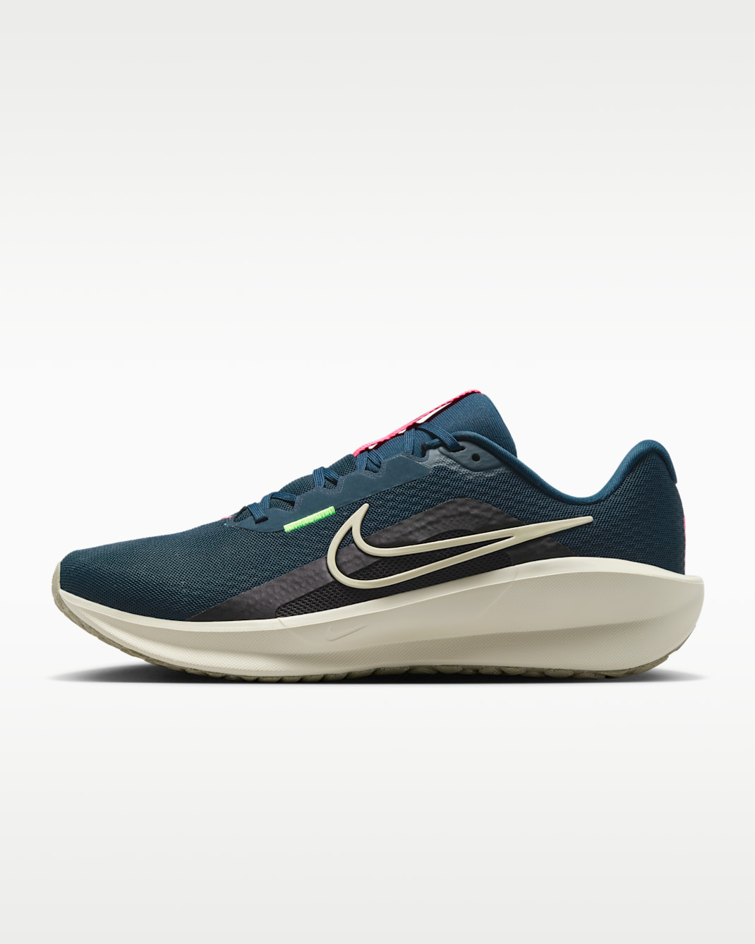Nike Downshifter 13 Men's Road Running Shoes - Armoury Navy/Green Strike/Black/Desert Khaki