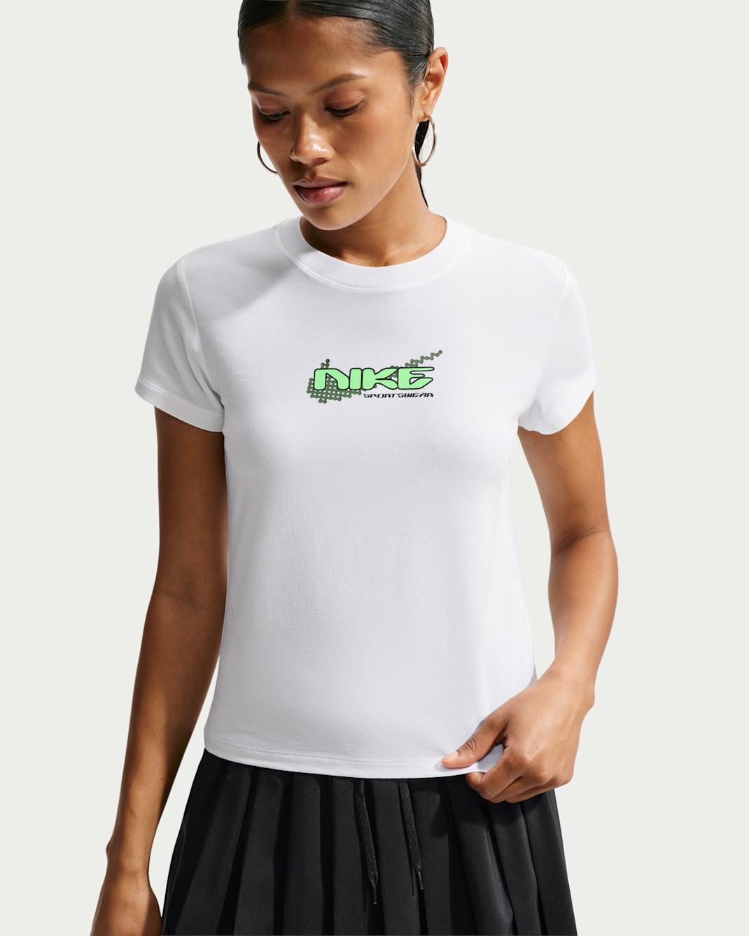 Nike Sportswear Chill Knit Women's Slim Mod-Cropped T-Shirt - White