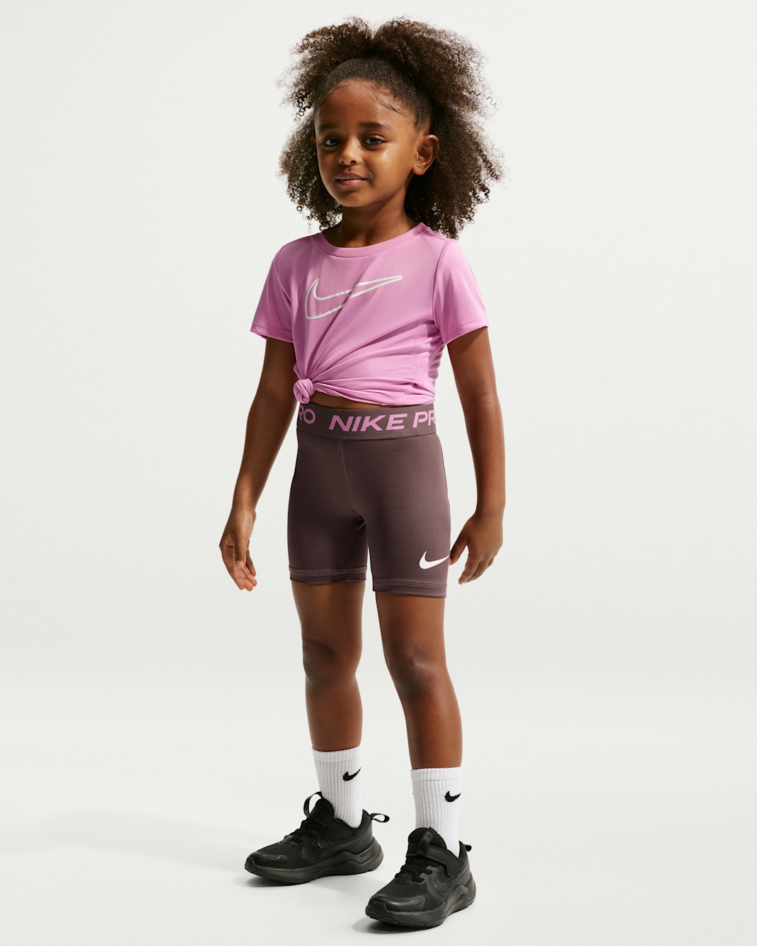 Nike Pro Little Kids' Dri-FIT Shorts - Purple