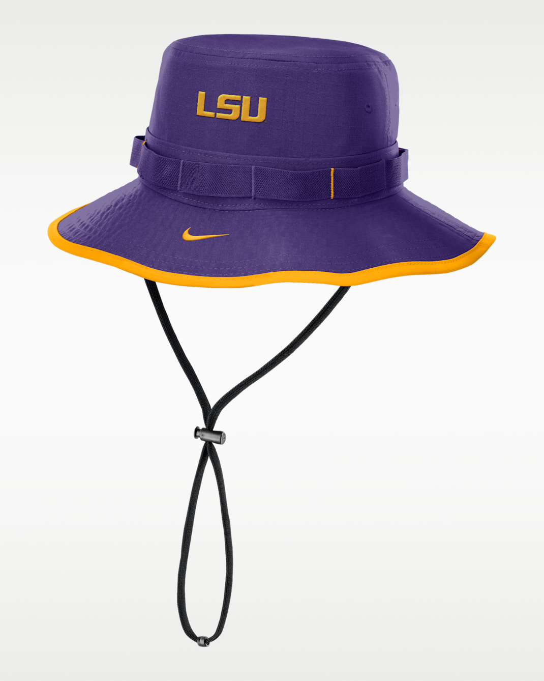 Gorro tipo pescador universitario Nike Dri-FIT para hombre LSU Tigers On-Field Apex Boonie - Morado