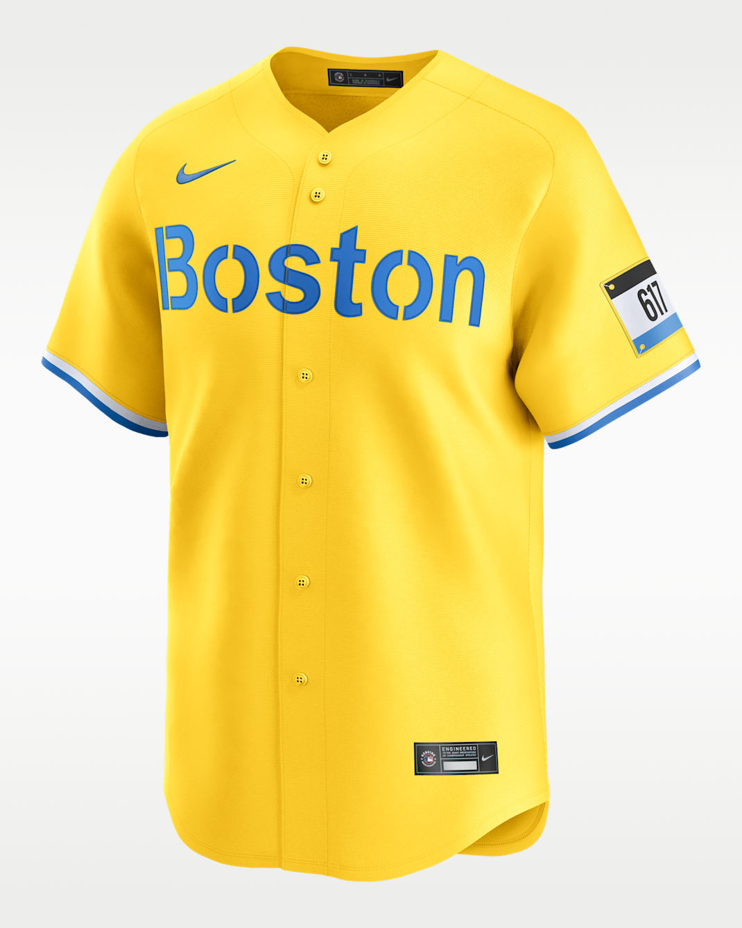 Boston Red Sox City Connect Men's Nike Dri-FIT MLB Limited Jersey - Yellow
