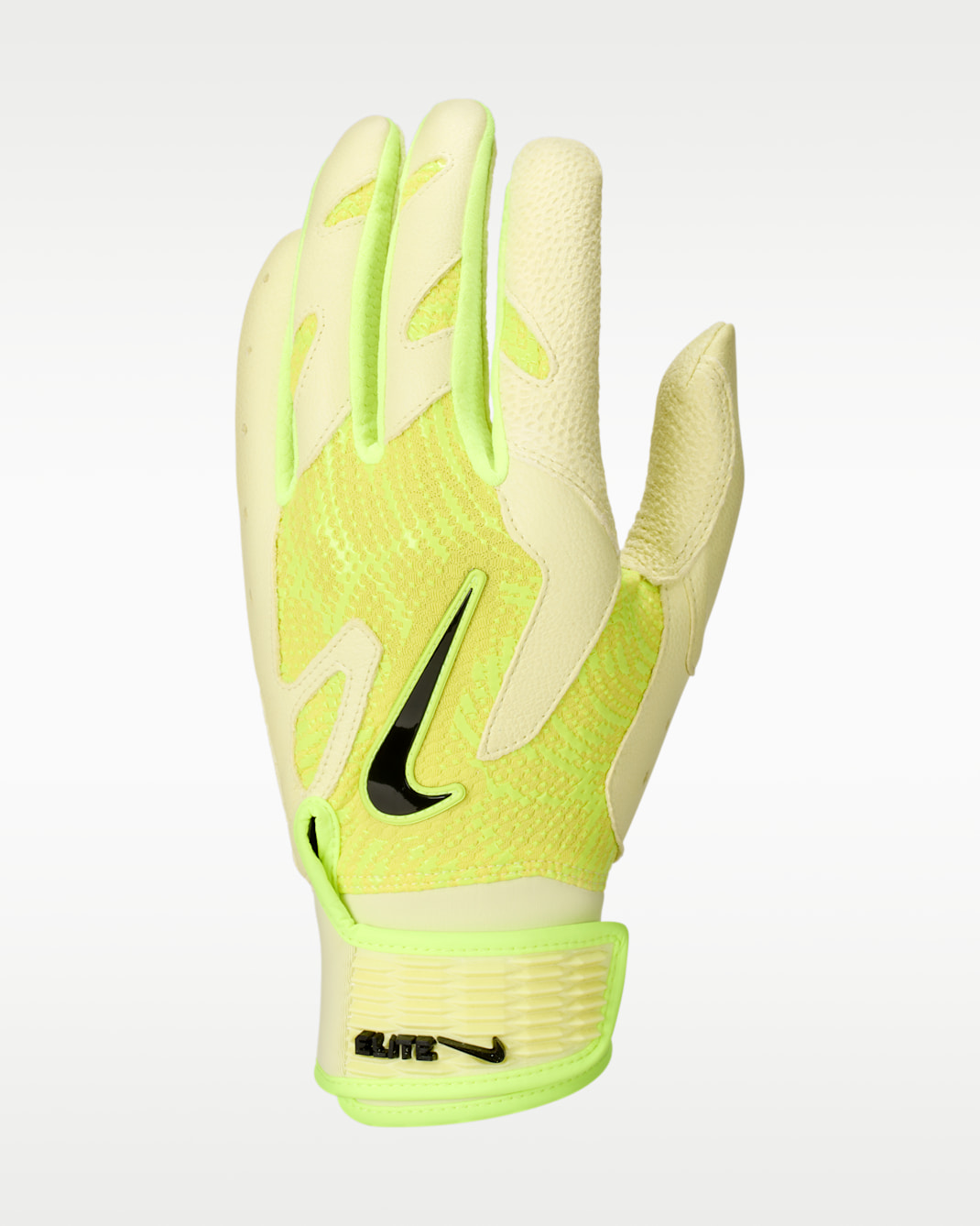 Nike Alpha Elite 2.0 Baseball Batting Gloves - Sonic Yellow/Life Lime/Black/Black