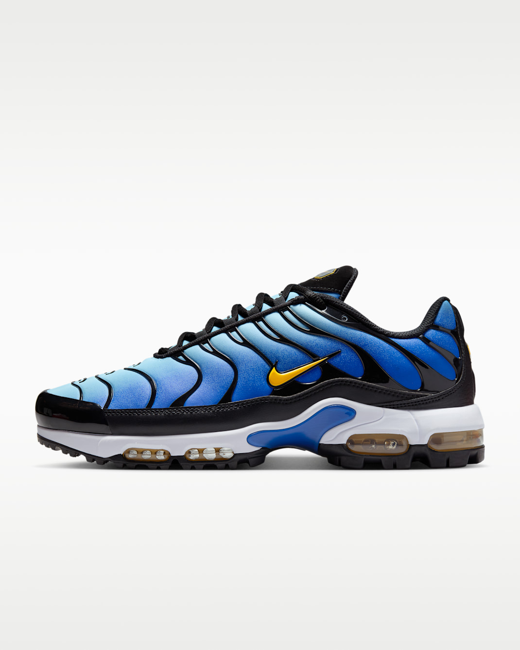 Tenis de golf Nike Air Max Plus G - Hiperazul/Azul cielo/Azul marino medianoche/Oro infinito