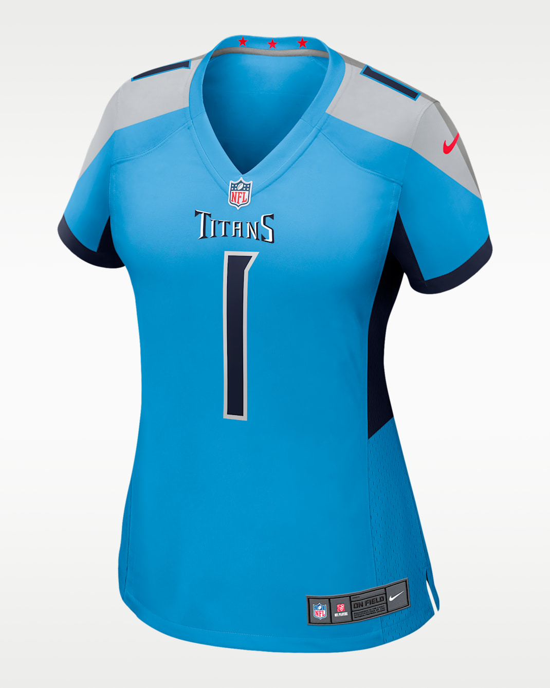 Jersey Nike de la NFL Game para mujer Cam Ward Tennessee Titans 2025 NFL Draft First Round Pick - Azul claro