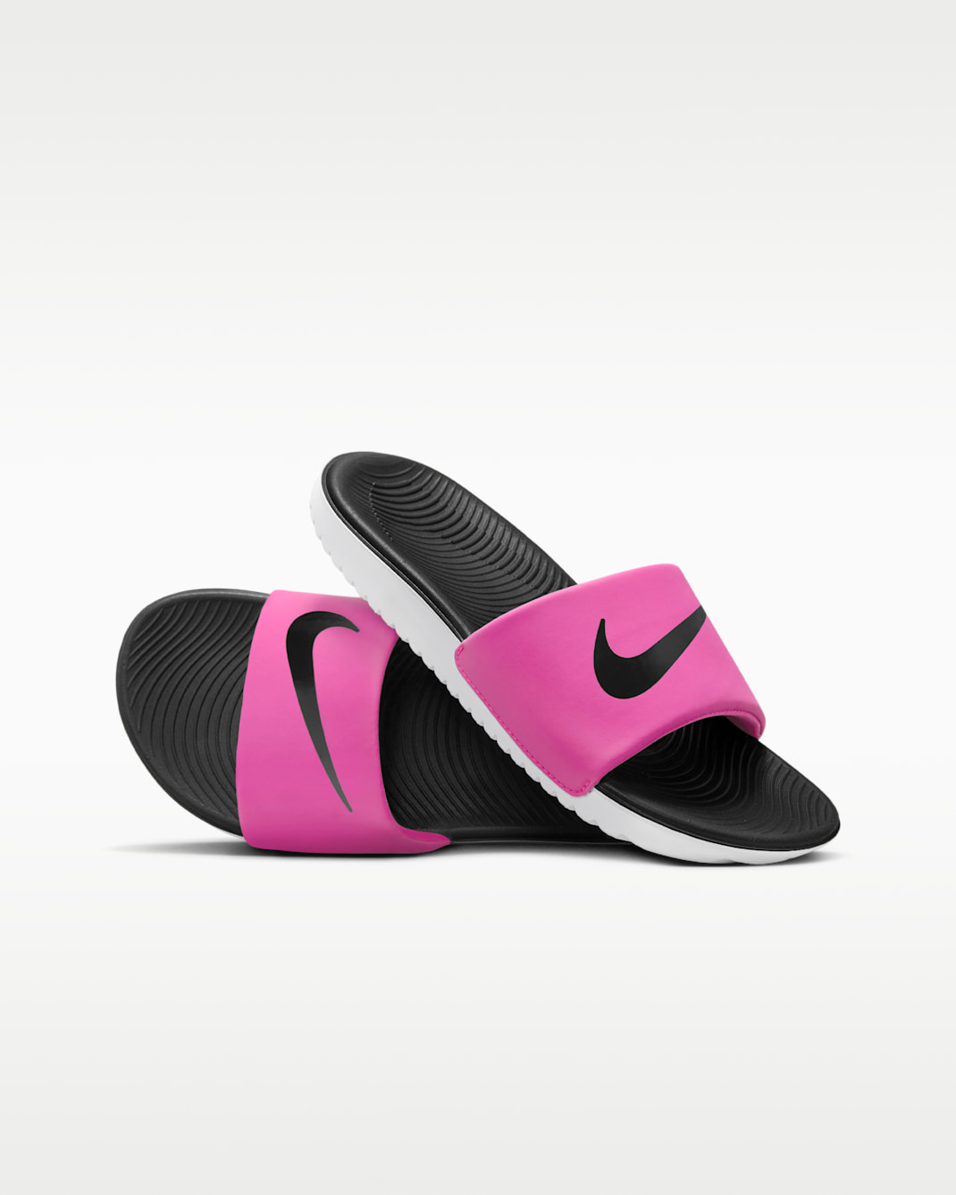 Chanclas para niños de preescolar y grandes Nike Kawa - Fucsia láser/Blanco/Negro