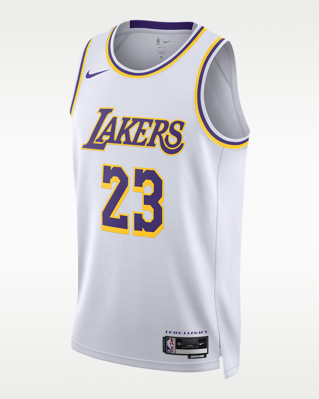 LeBron James Los Angeles Lakers 2022/23 Association Edition Nike Dri-FIT NBA Swingman-spillertrøje til mænd - hvid
