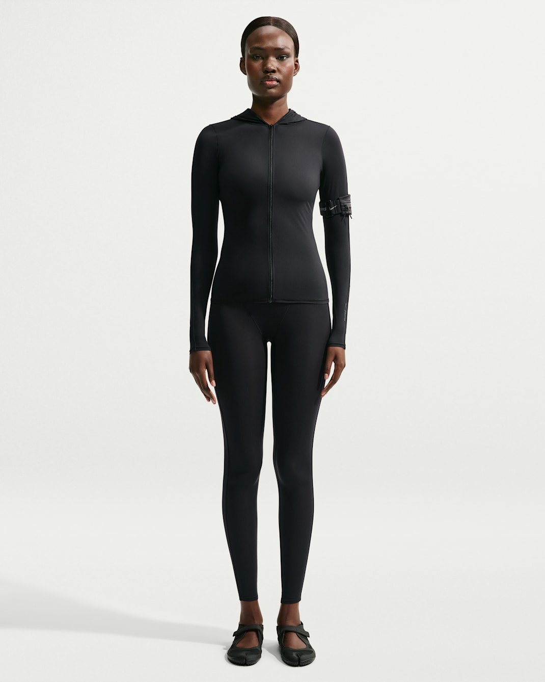 NikeSKIMS Weightless Women's High-Waisted V-Panel Leggings - NSKM Obsidian/NSKM Obsidian