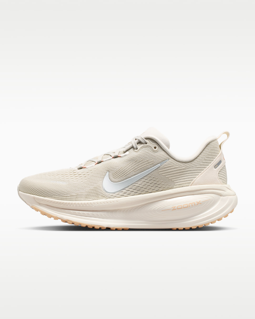 나이키 보메로 18 여성 로드 러닝화 - 라이트 본/아틱 오렌지/아이스 피치/메탈릭 실버