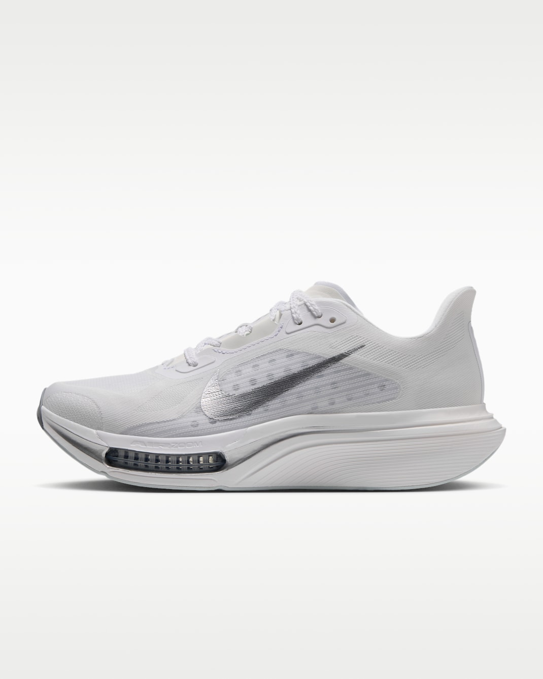 Tenis de correr en pavimento para mujer Nike Pegasus Plus 2 - Blanco/Blanco cáscara de huevo/Plata metalizado