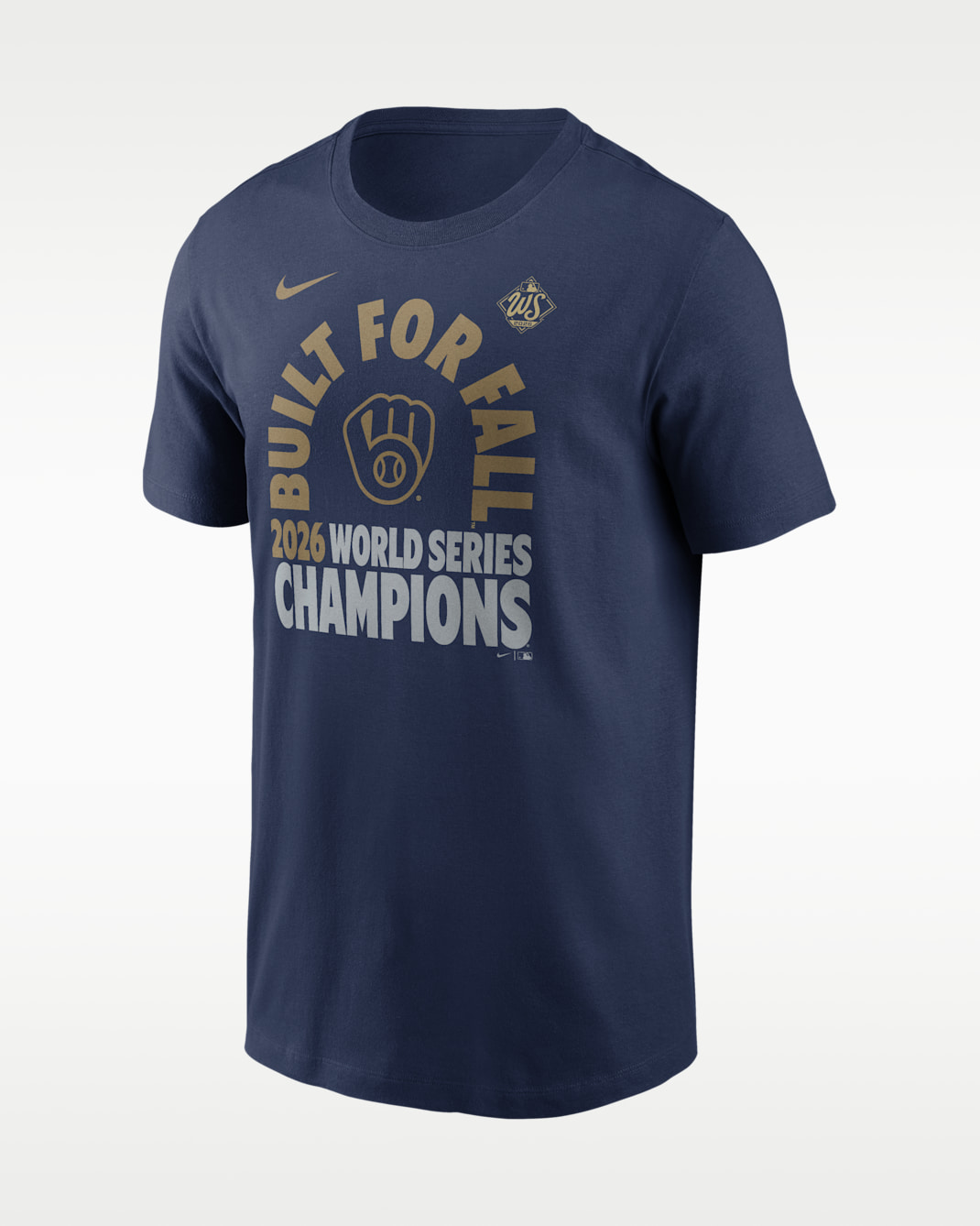 Milwaukee Brewers 2026 World Series Champions Men's Nike MLB T-Shirt - Navy