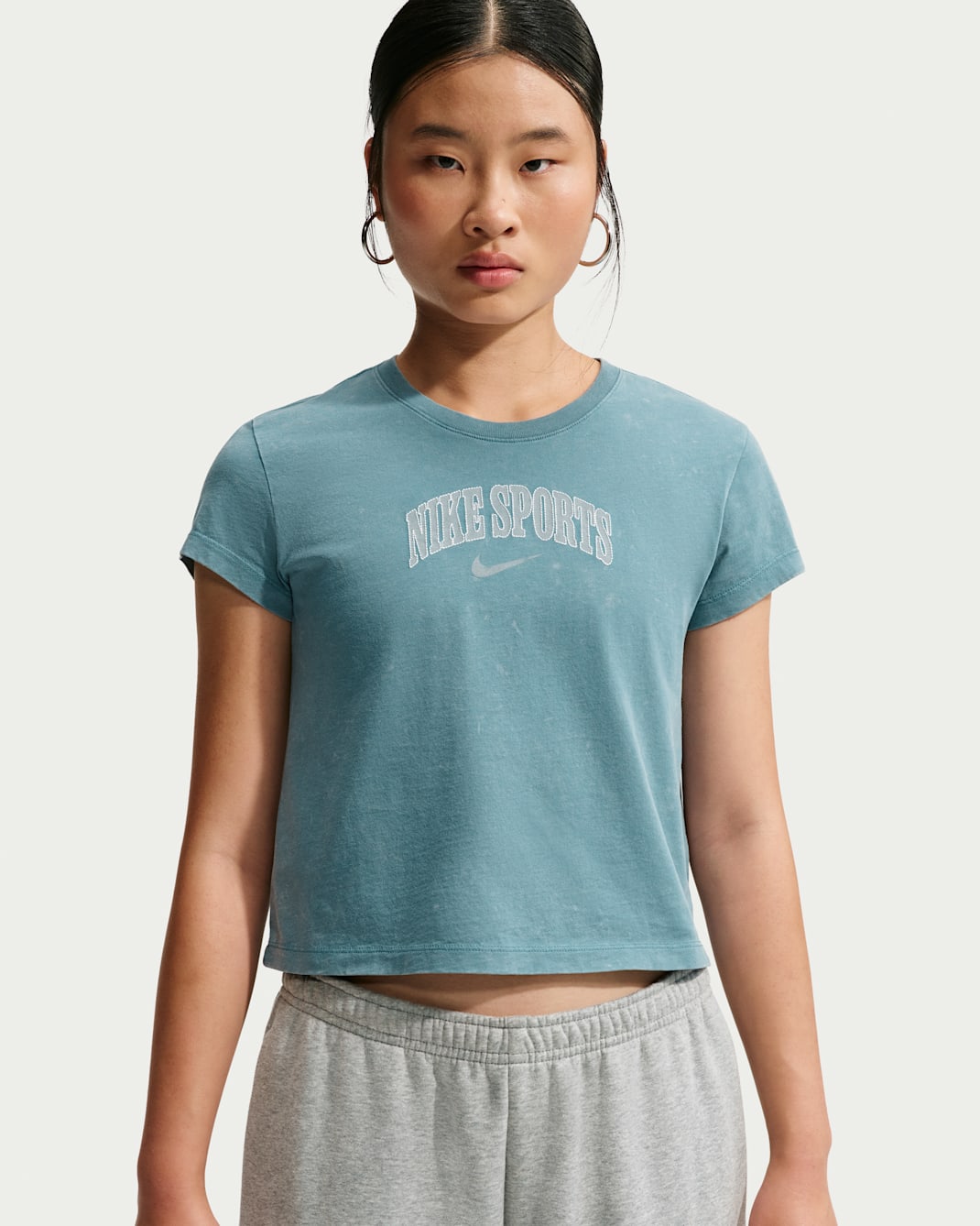 ナイキ スポーツウェア ウィメンズ ショートスリーブ Tシャツ - スモーキーブルー