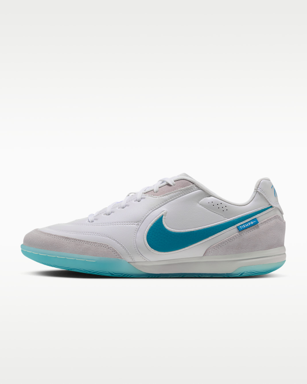 Nike Tiempo Streetgato Indoor/Court Low-Top Football Shoes - White/White/Dusty Cactus