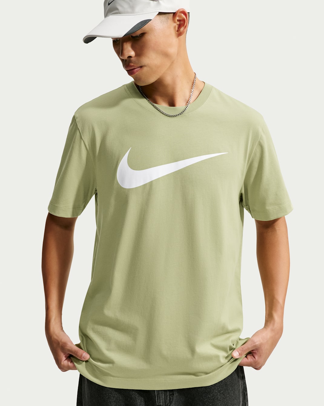 Nike Sportswear Swoosh Men's T-Shirt - Dusty Olive